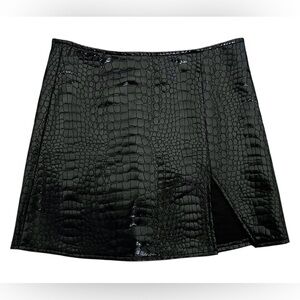 Princess Polly Croc Skin Mini Skirt